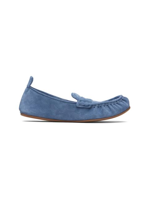 Blue Suede Loafers