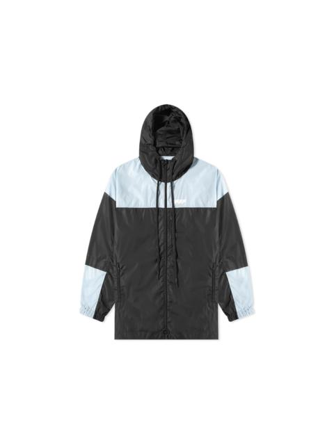 OFF-WHITE Unfinished Windbreaker Jacket Black/Grey