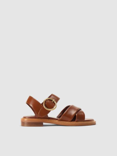 See By Chloe Women's Lyna Flat Tan Sandals