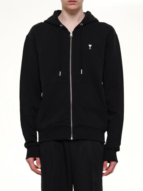 Contrasted ADC Zip Hoodie in Black