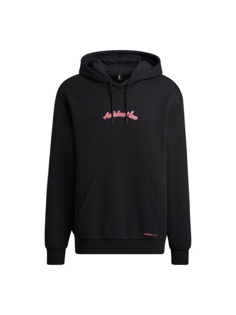 adidas neo M Ssfv2 Basketball Printing Sports Pullover Black GT0250