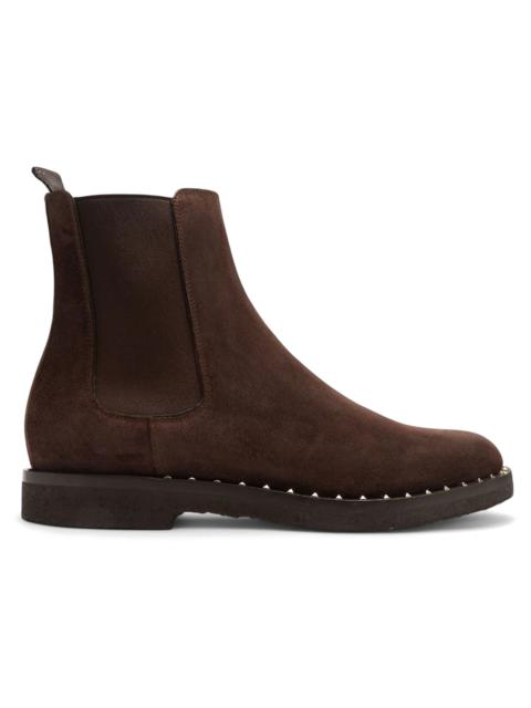 Valentino Garavani Suede Soul Rockstud Chelsea Boots Testa Di