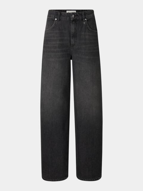Barrel fit jeans Bina in Dark gray
