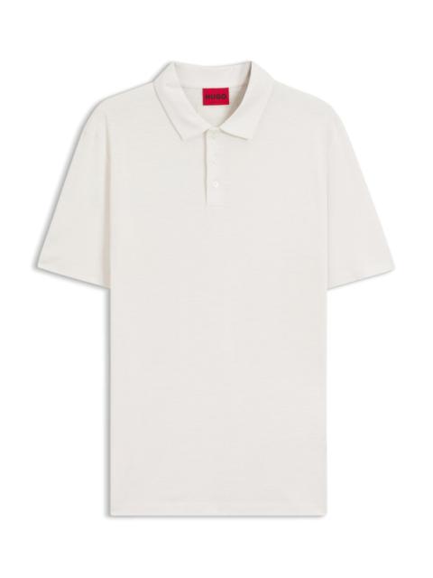 SLUB-INTERLOCK POLO SHIRT IN A SLIM FIT