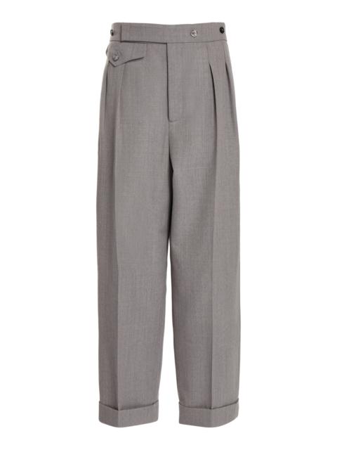 Reverse-Front Virgin Wool Pants grey