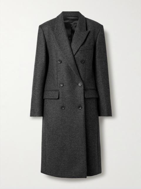 Irene Double-breasted Wool-felt Coat
