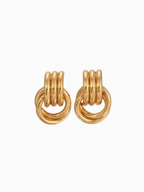 Heaven Mayhem Mini Knot Gold Earrings