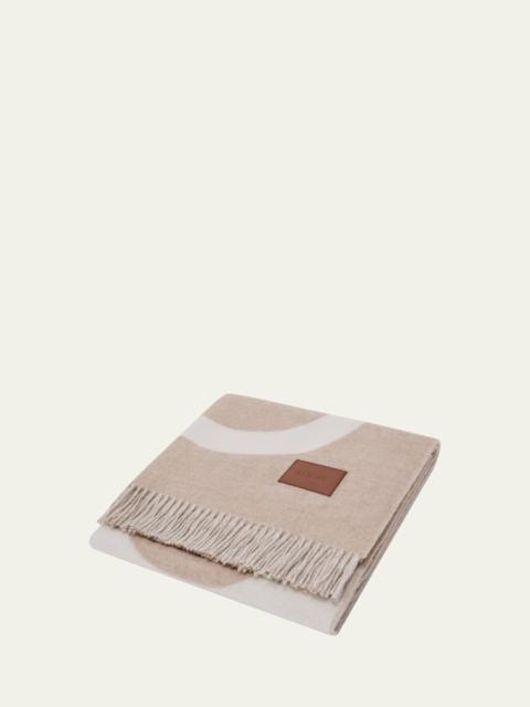Anagram Wool/Cashmere Blanket, 55" Square