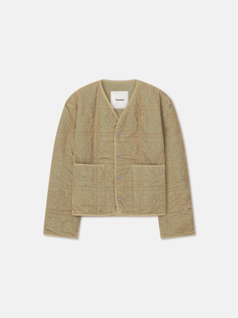 Quilted Tech-Velvet Jacket