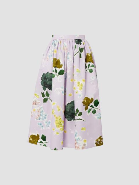 GATHERED MIDI SKIRT