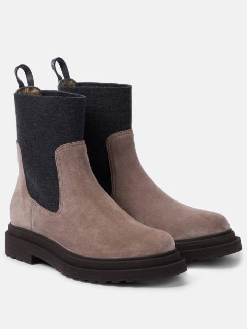 Suede ankle boots