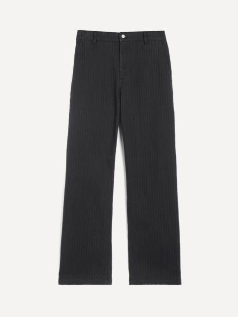 Ensu Striped Straight-Leg Jeans
