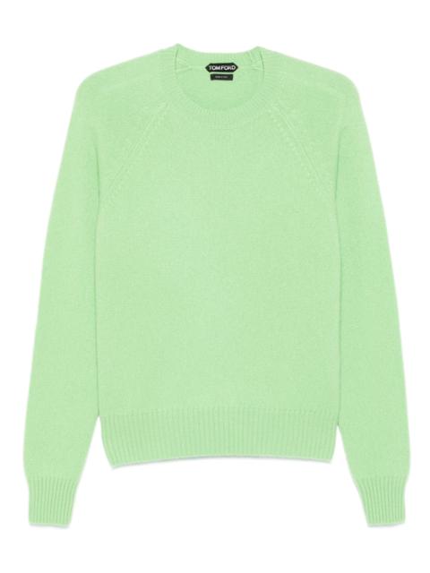 raglan-sleeve crew-neck sweater