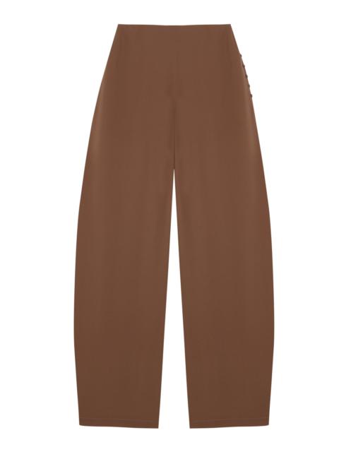 Serene Silk Wide-Leg Pants brown