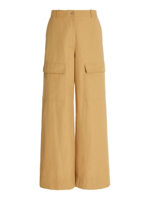 Twill Wide-Leg Pants neutral