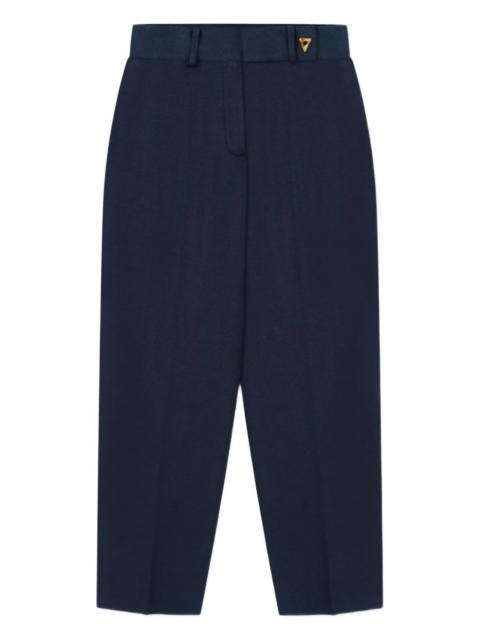 high-rise tailored trousers