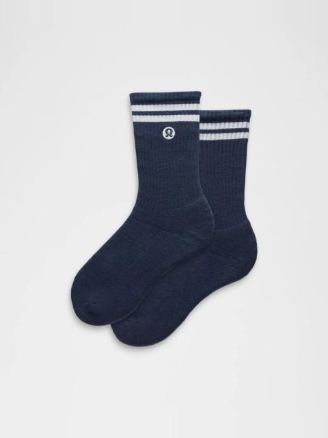 Unisex Daily Essential Crew Socks *Stripe