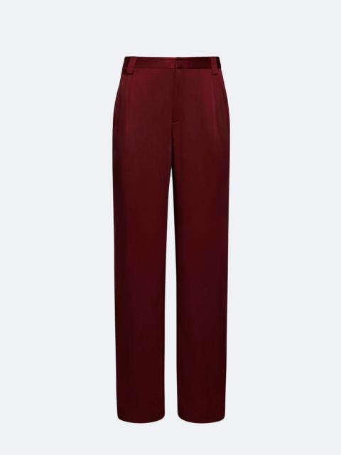 Satin Relaxed Pleated Pant