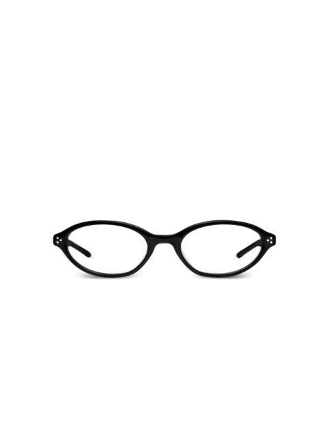 La Cha 01(C) oval-frame glasses