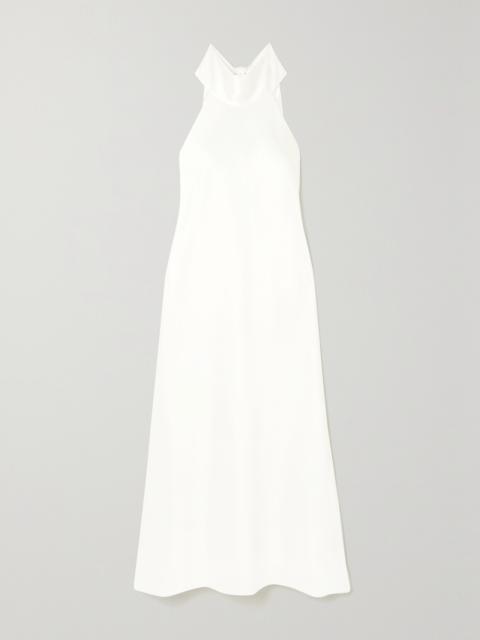 Sienna Halterneck Satin Midi Dress