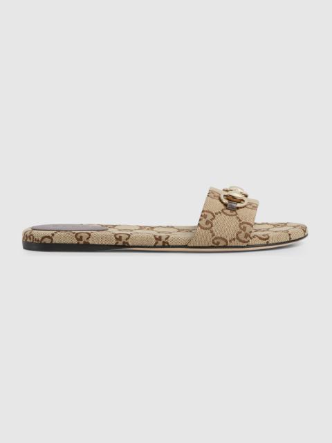 Women's slide sandal with Horsebit