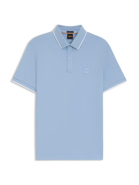 SLIM-FIT POLO SHIRT IN STRETCH-COTTON PIQUÉ