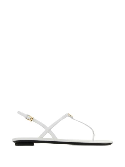 Prada Leather Flat Sandals