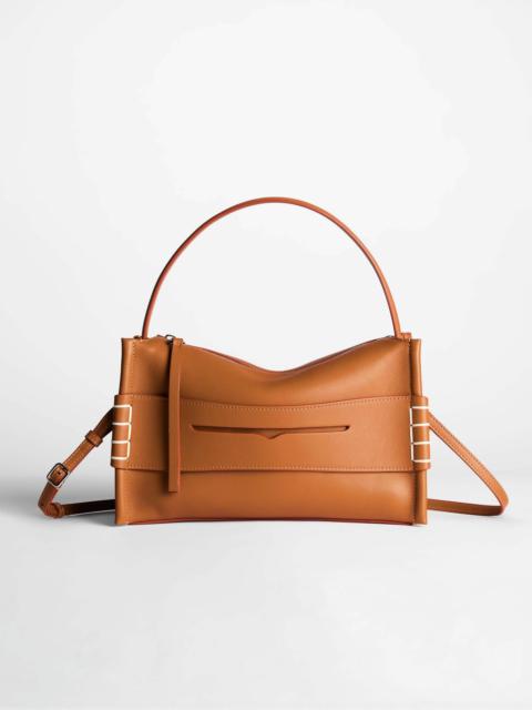 LOAFER BAG IN TAN LEATHER