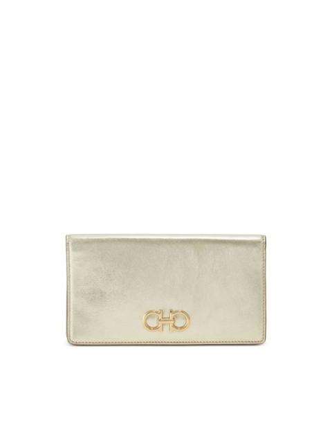 gancini buckle continental wallet