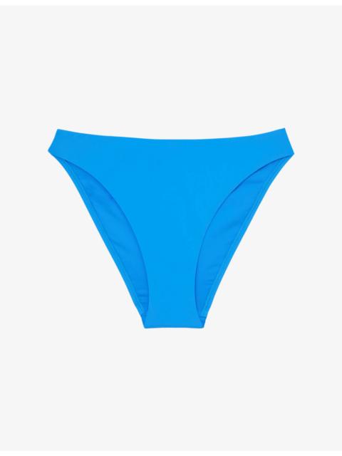 Carina Fixed-Side Stretch-Woven Bikini Bottoms