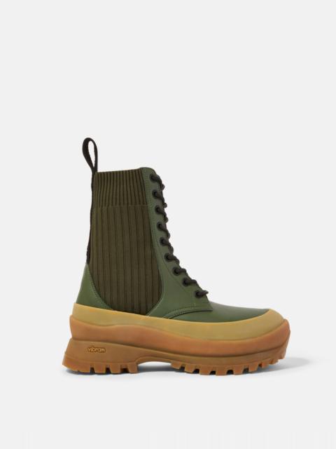Trace Knit Logo Boots