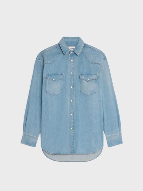 VIP【送料関税込】CELINE indigo blue cotton denim CELINE Indigo Blue Wide Denim Pants 26 | eBay