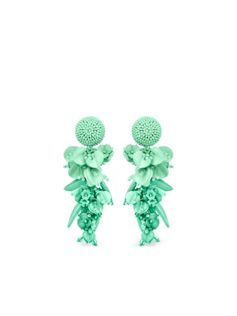 floral drop earrings