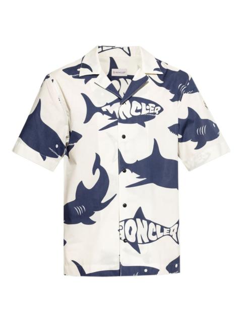 shark-print shirt
