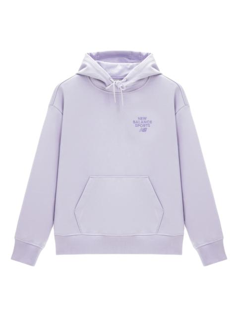 (WMNS) New Balance Logo Sportswear Hoodie 'Purple' 5CD12132-DV