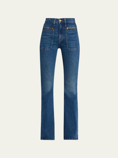 Beverly High-Rise Skinny Flare Jeans