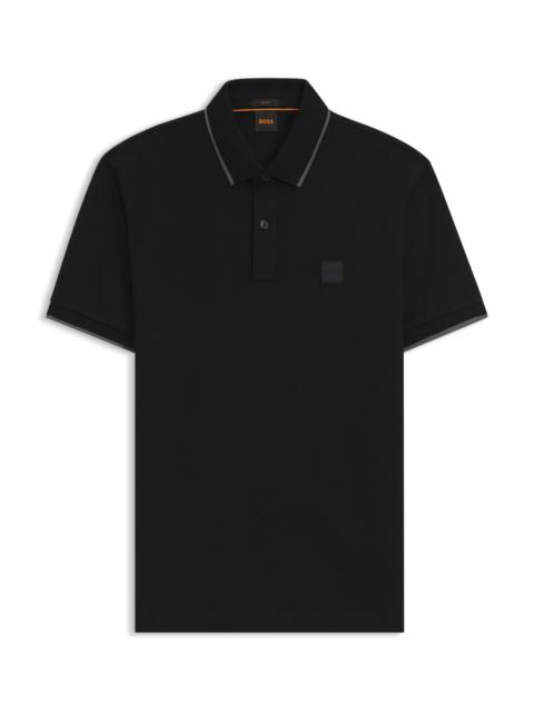 SLIM-FIT POLO SHIRT IN STRETCH-COTTON PIQUÉ