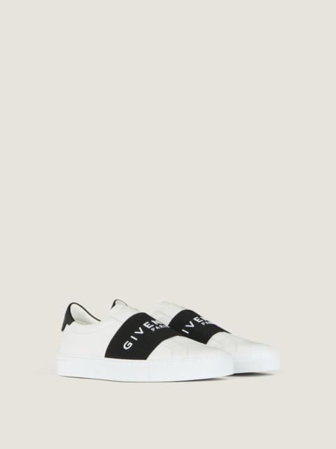 URBAN STREET SNEAKERS IN LEATHER WITH ELASTIC BAND