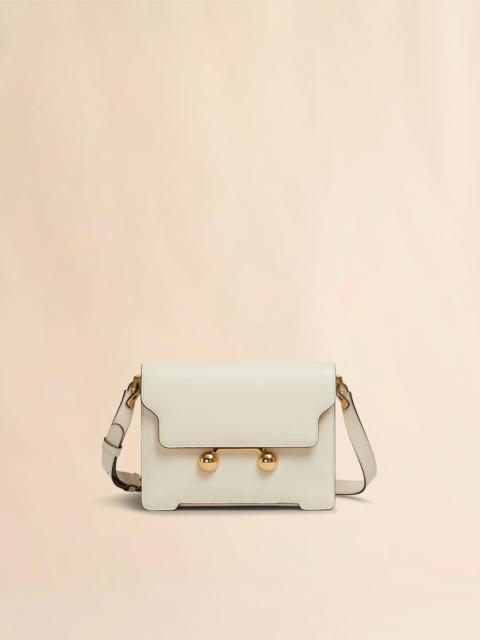 CREAM LEATHER TRUNKAROO MEDIUM SHOULDER BAG