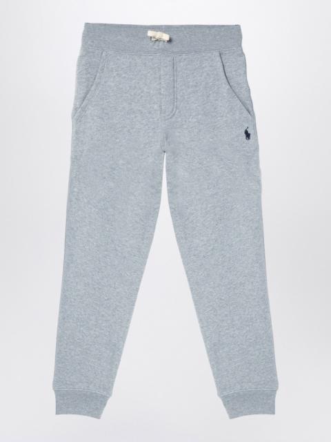Grey cotton-blend jogging trousers