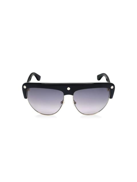 geometric-frame sunglasses