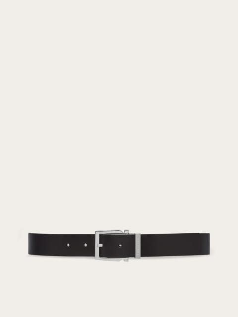 Reversible and adjustable Gancini belt