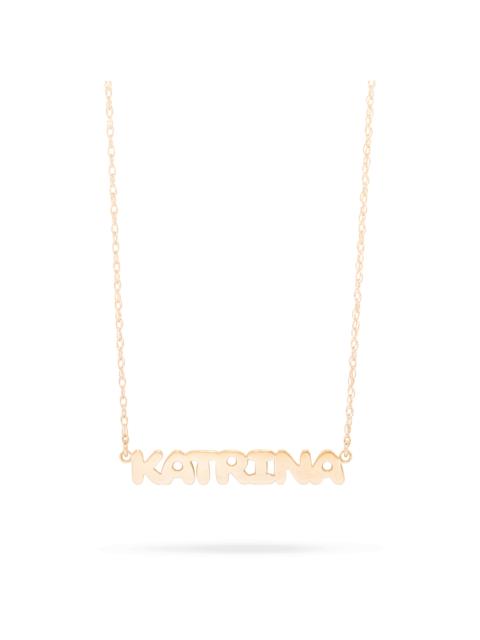 Bubble Tea Name Necklace