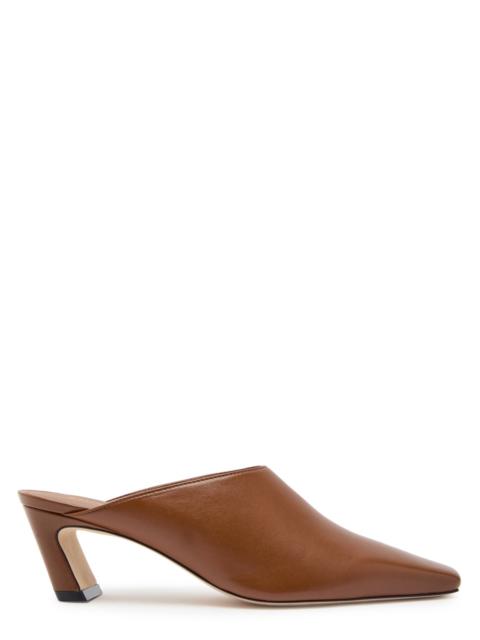 Stuart Weitzman Stassi 50 Leather Mules