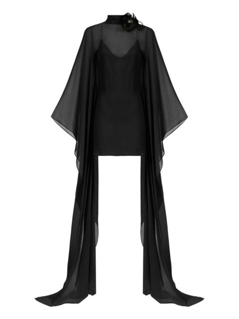 Lanzarote flower-embellished mini dress