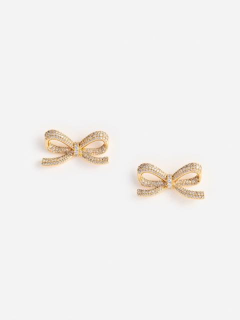 Gold Bow Earrings