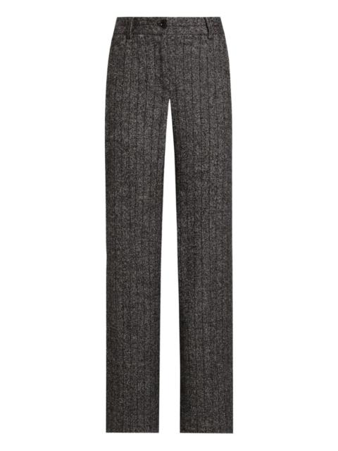 striped tweed trousers