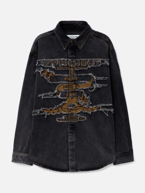 EVERGREEN PARIS' BEST PATCH DENIM SHIRT