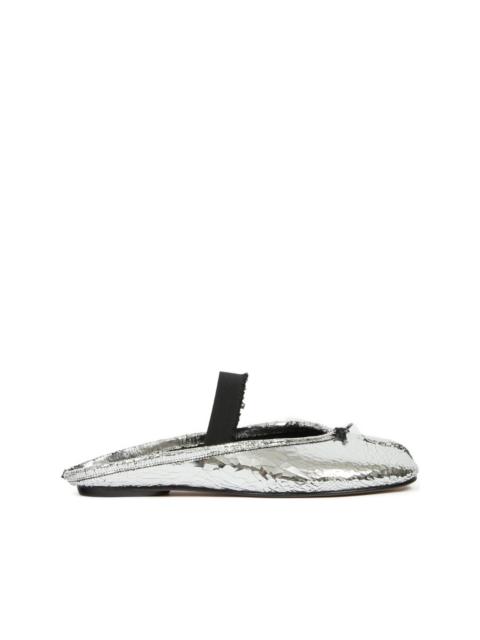 Tabi leather slip-on mules