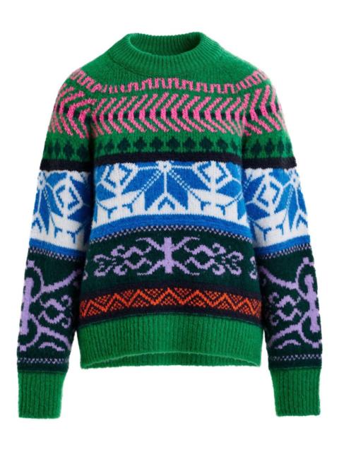 geometric-pattern sweater